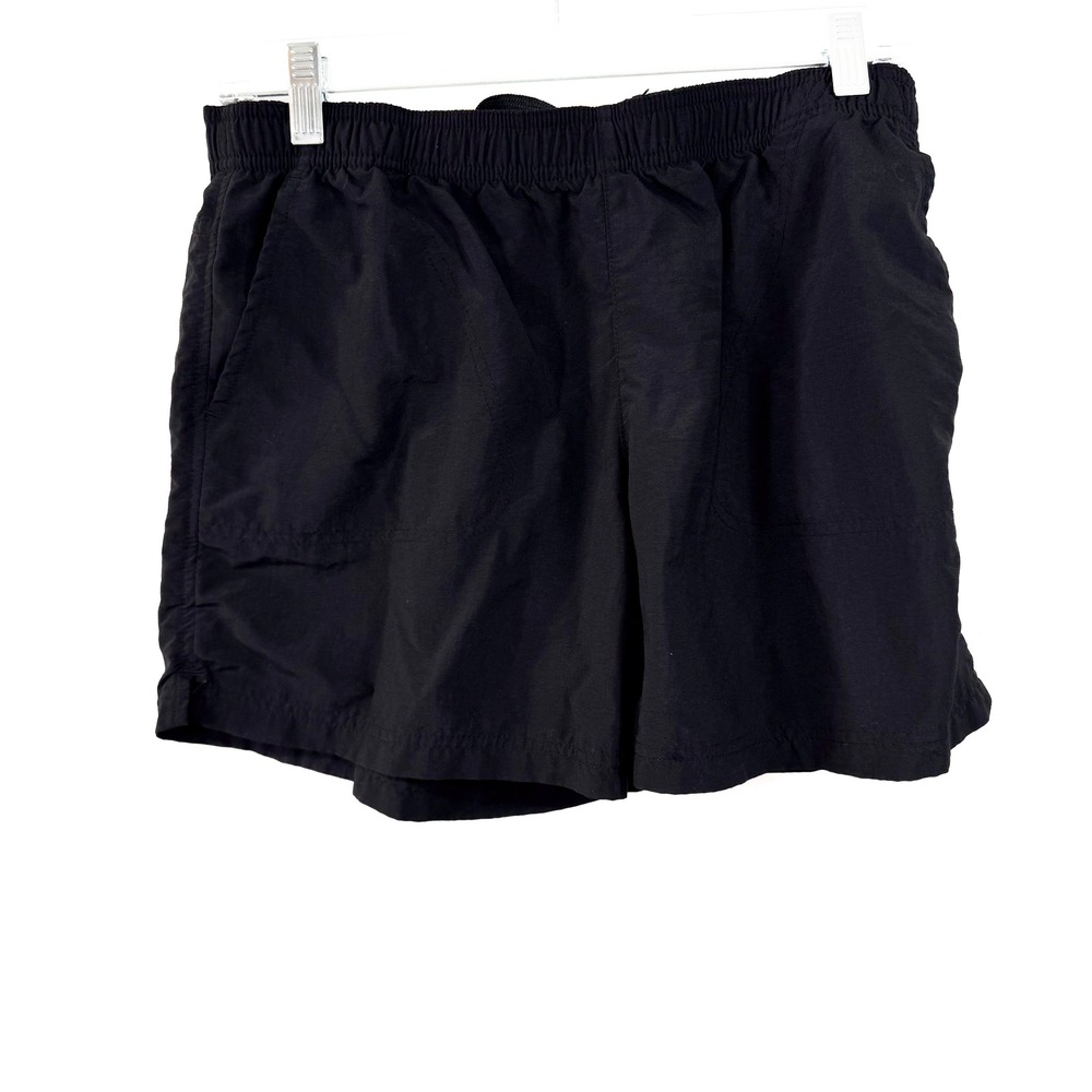 Columbia Hiking Shorts - Elastic Waist Activewear Outdoor Casual Black Med